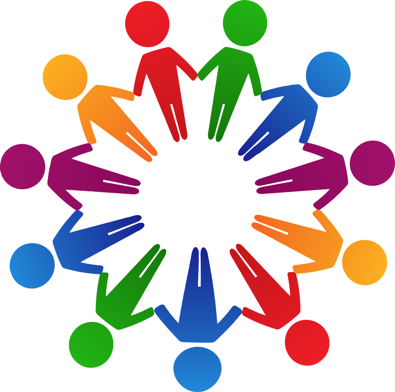 circle, colorful, cooperation
